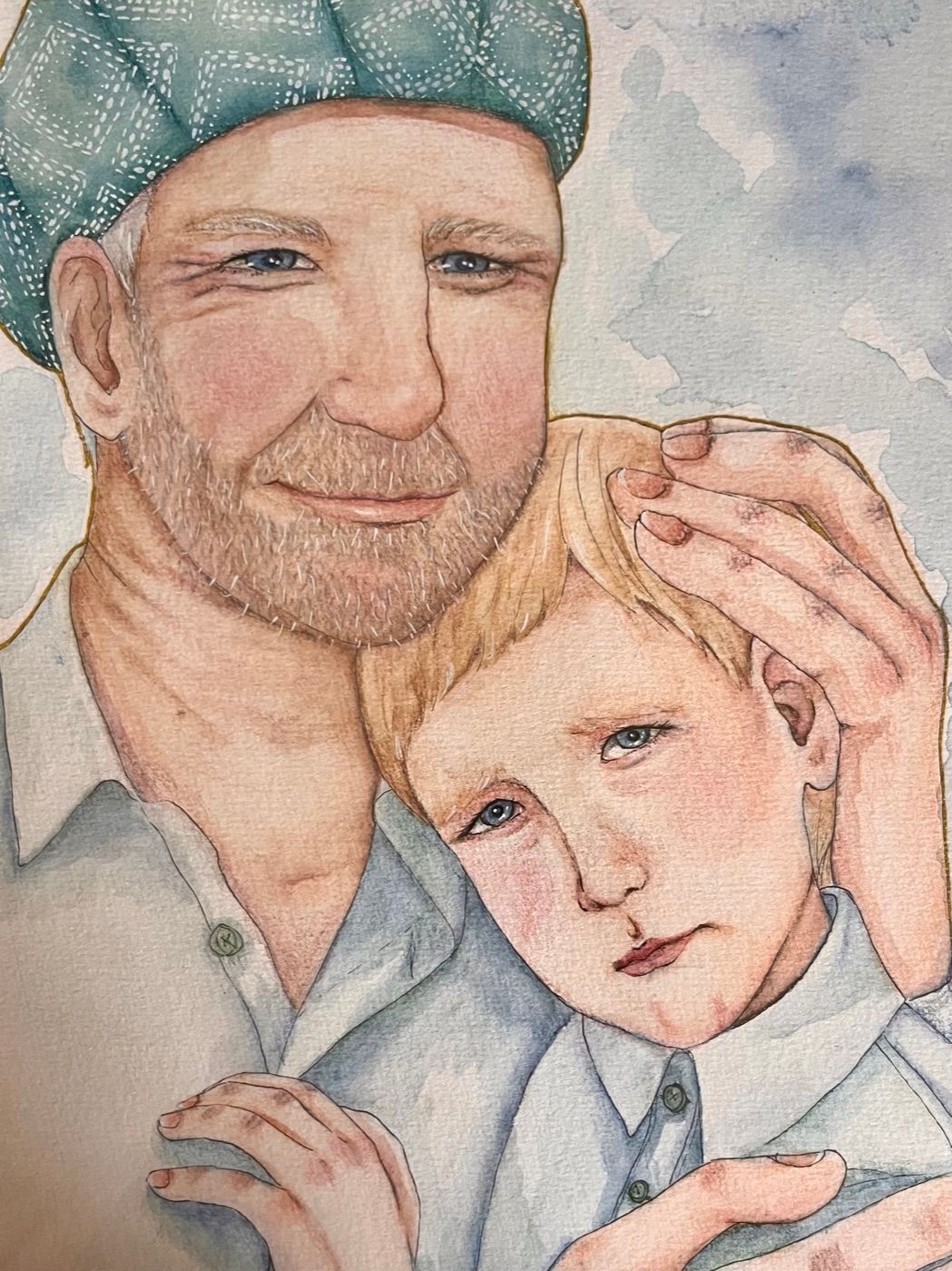 Persönliches Aquarell-Porträt, erstes Beispiel